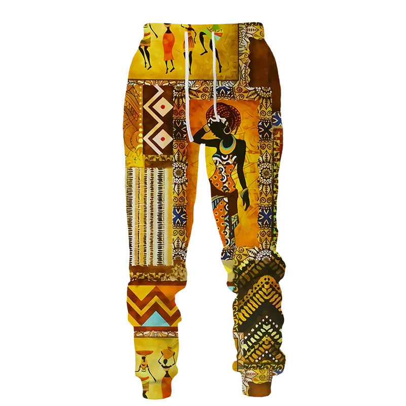 New  African Casual Men/women  Suits Couple Outfits Vintage Culturally Influenced   Hoodies+Pants Male/Female Tracksuit Set