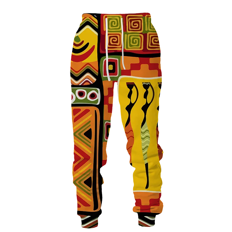 New  African Casual Men/women  Suits Couple Outfits Vintage Culturally Influenced   Hoodies+Pants Male/Female Tracksuit Set