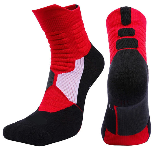 New High Quality Men Outdoor Sports Elite Basketball Socks Men  Socks Compression Socks Cotton  Bottom socks