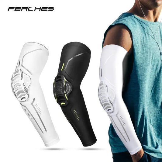 1Pc Sports Anti-collision Elbow Pads Compression Arm Sleeves Protector For Outdoor Basketball Football Bike Elbow Support Guard Great Fit