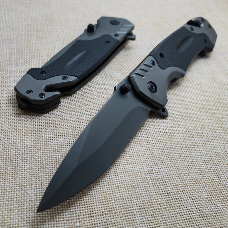 Blade Quick Open Knives Folding Knife High Quality Pocket Knives Tactical Survival Tool Folder Blade G10 Handle