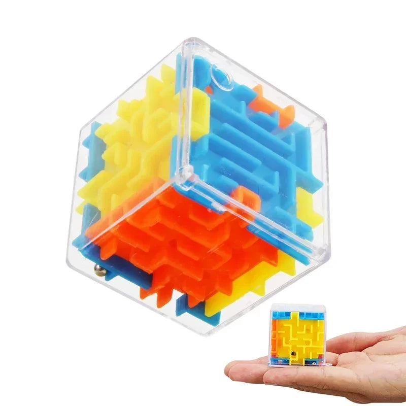 6-Sided Cube (Round) Puzzle Maze