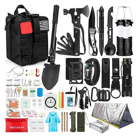 Outdoor Survival Kit First Aid Gear Emergency IFAK Military Full Set Self Defense Multifunction Tool Tactical Camping Equipment great to have on hand for everyone in the house