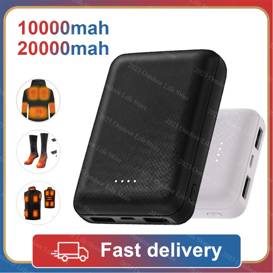 Ultra-Compact 5v High-Speed Portable Power Bank (For Heated Vest and Jacket-Stay Warm Anywhere!!