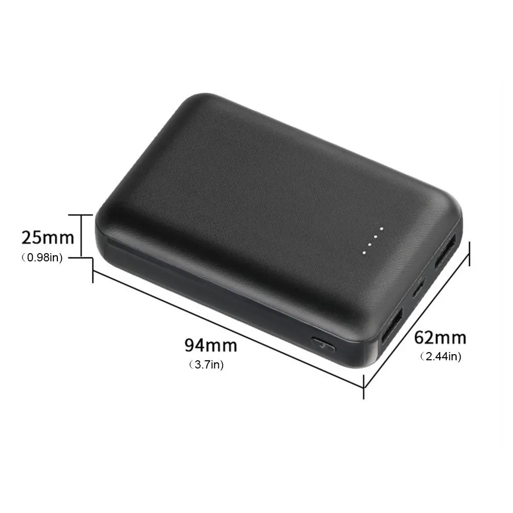 Ultra-Compact 5v High-Speed Portable Power Bank (For Heated Vest and Jacket-Stay Warm Anywhere!!