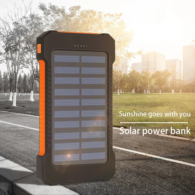 Portable Large Capacity Solar Power Charging Bank (20,000mAh Battery )