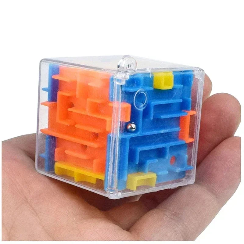 6-Sided Cube (Round) Puzzle Maze