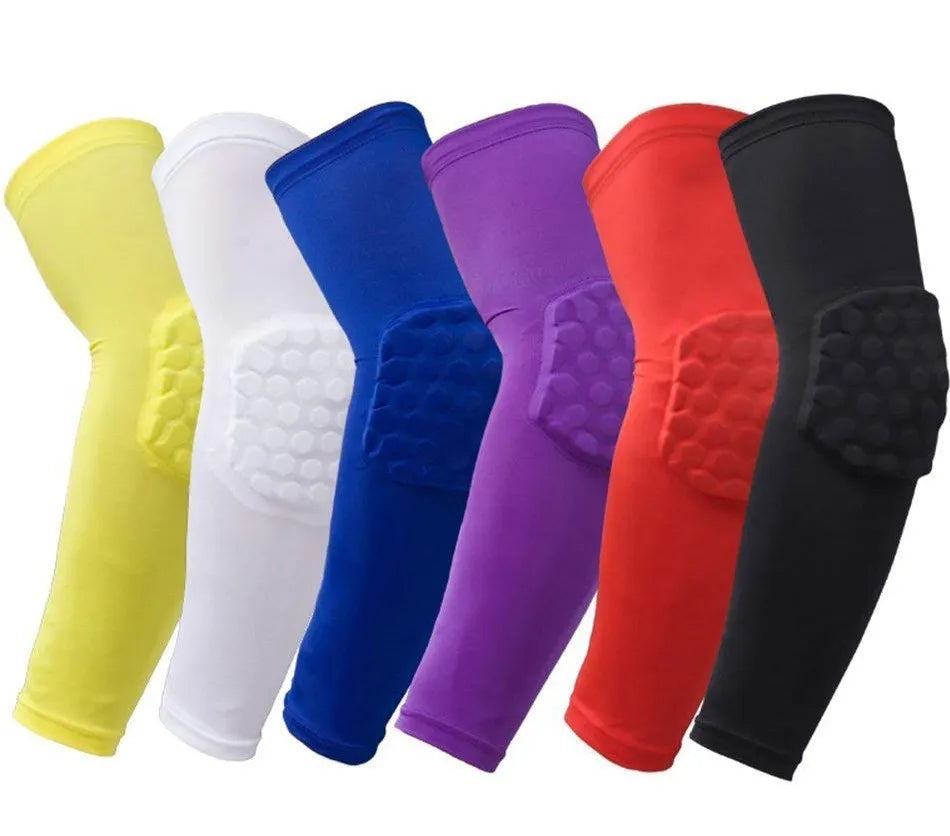 While Worth It 1 PC Honeycomb Basketball Elbow Support Pads Brace for Fitness Protector Elastic Arm Compression Sleeves Volleyball