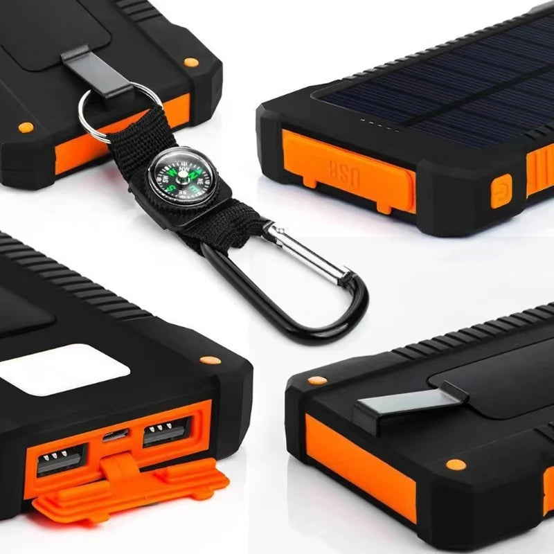 Portable Large Capacity Solar Power Charging Bank (20,000mAh Battery )