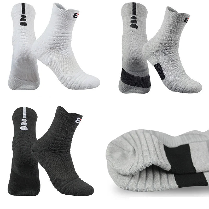 Elite Basketball Fitness Running Athletic Compression Quarter Socks