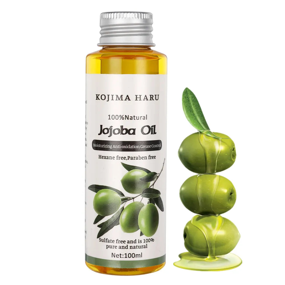 100ml Natural Organic Jojoba Oil Massage Face and Body Oil Relaxing Moisturizing Hydrating Best Skincare Control Product