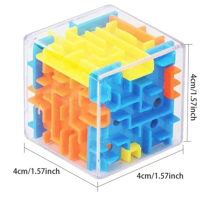 6-Sided Cube (Round) Puzzle Maze