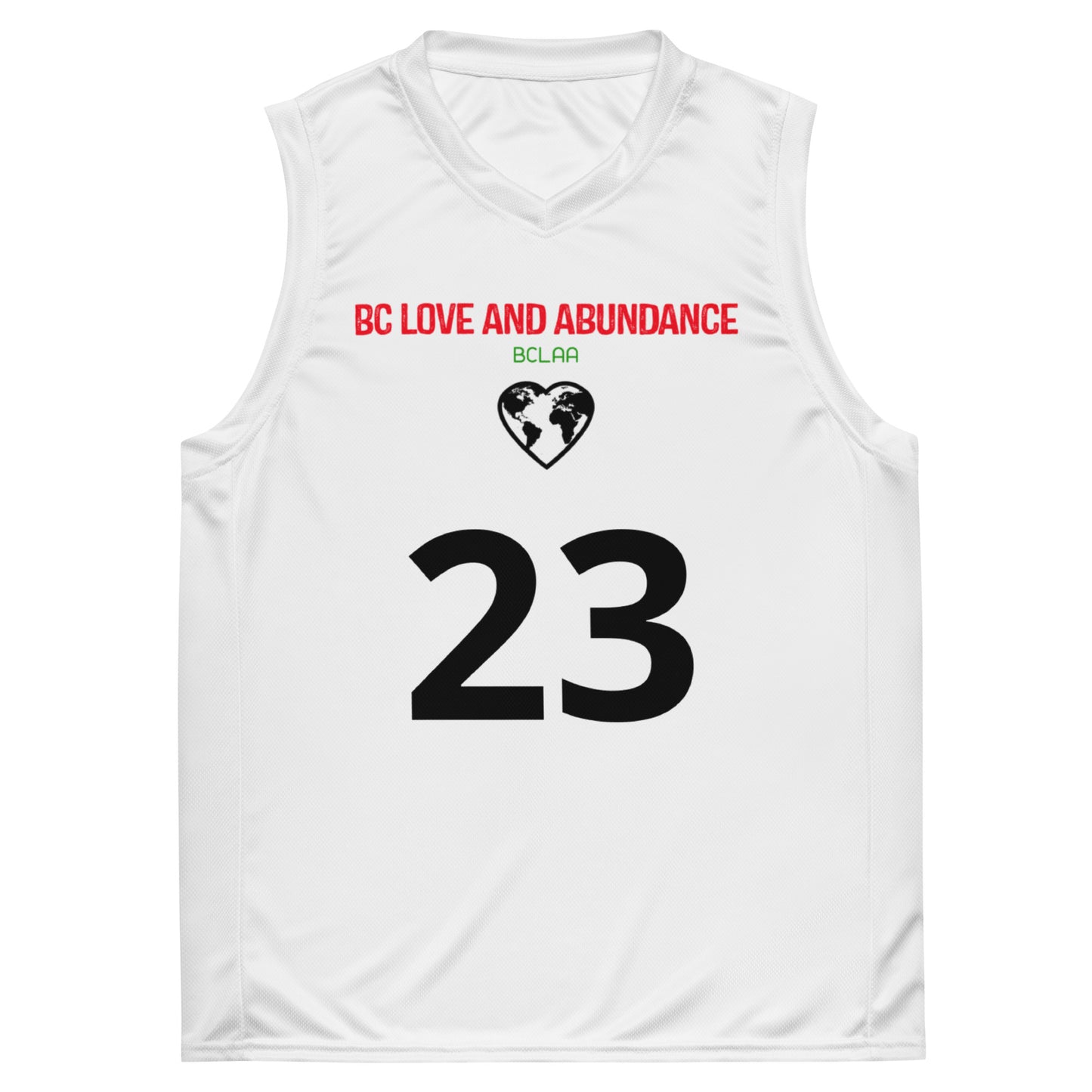 BC Love and Abundance unisex basketball jersey