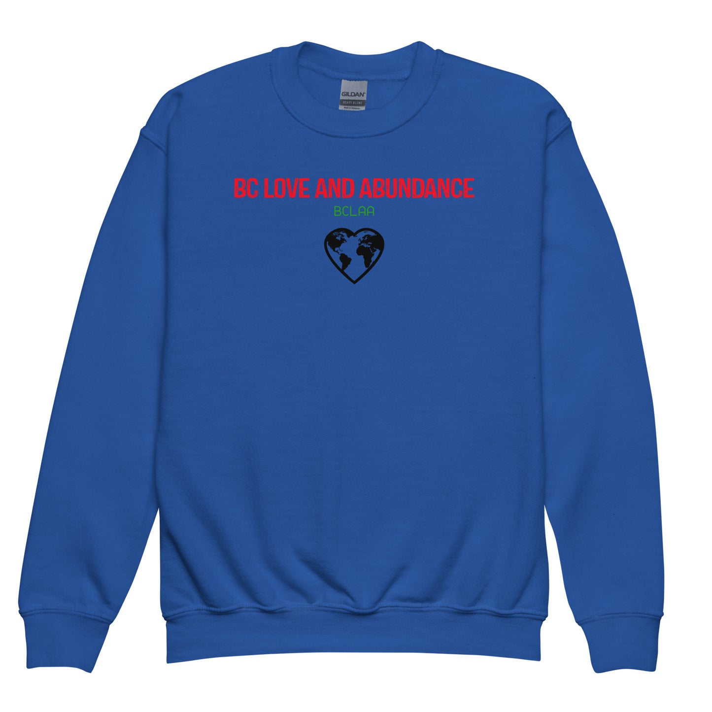 BC Love and Abundance Youth crewneck sweatshirt