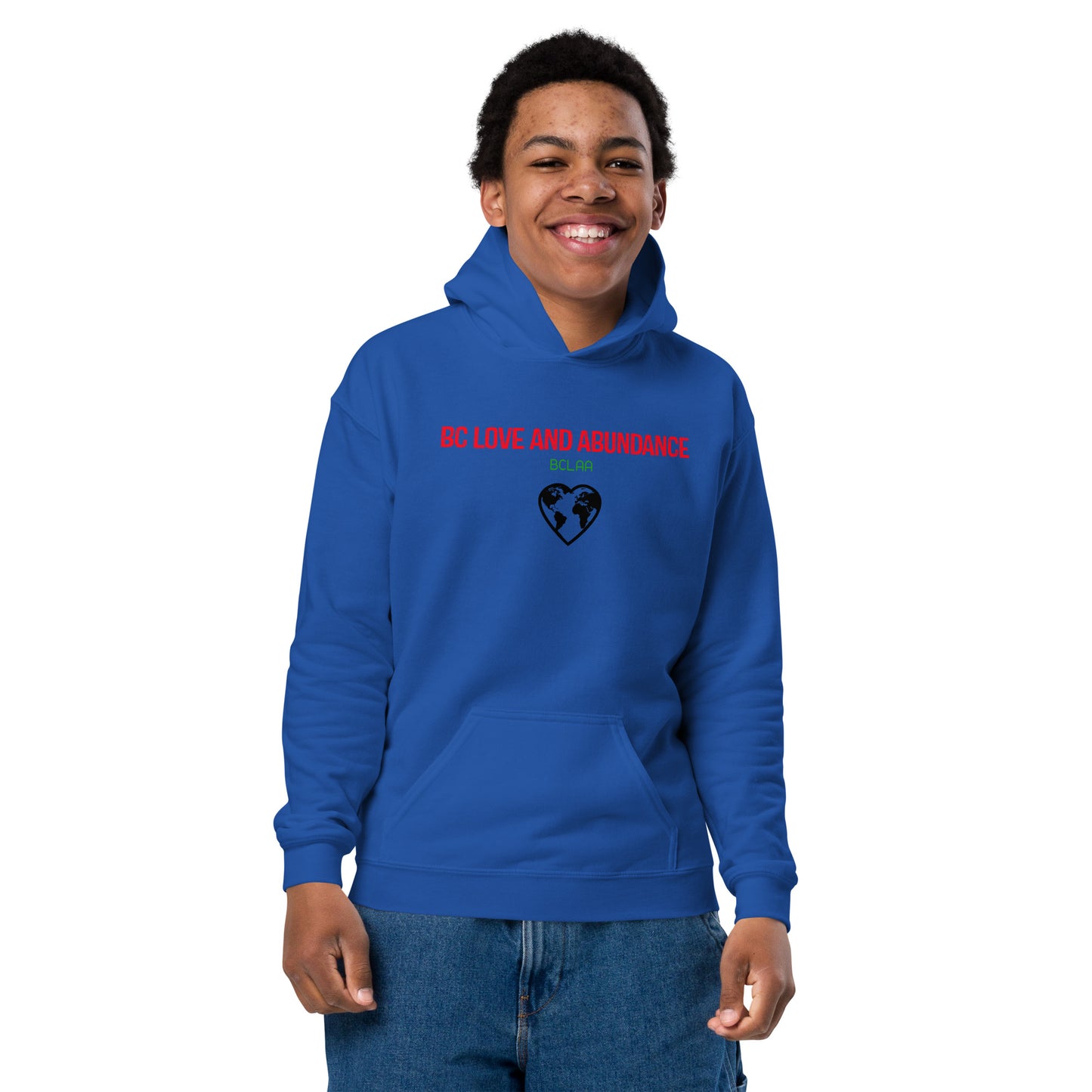 BC Love and Abundance Youth heavy blend hoodie