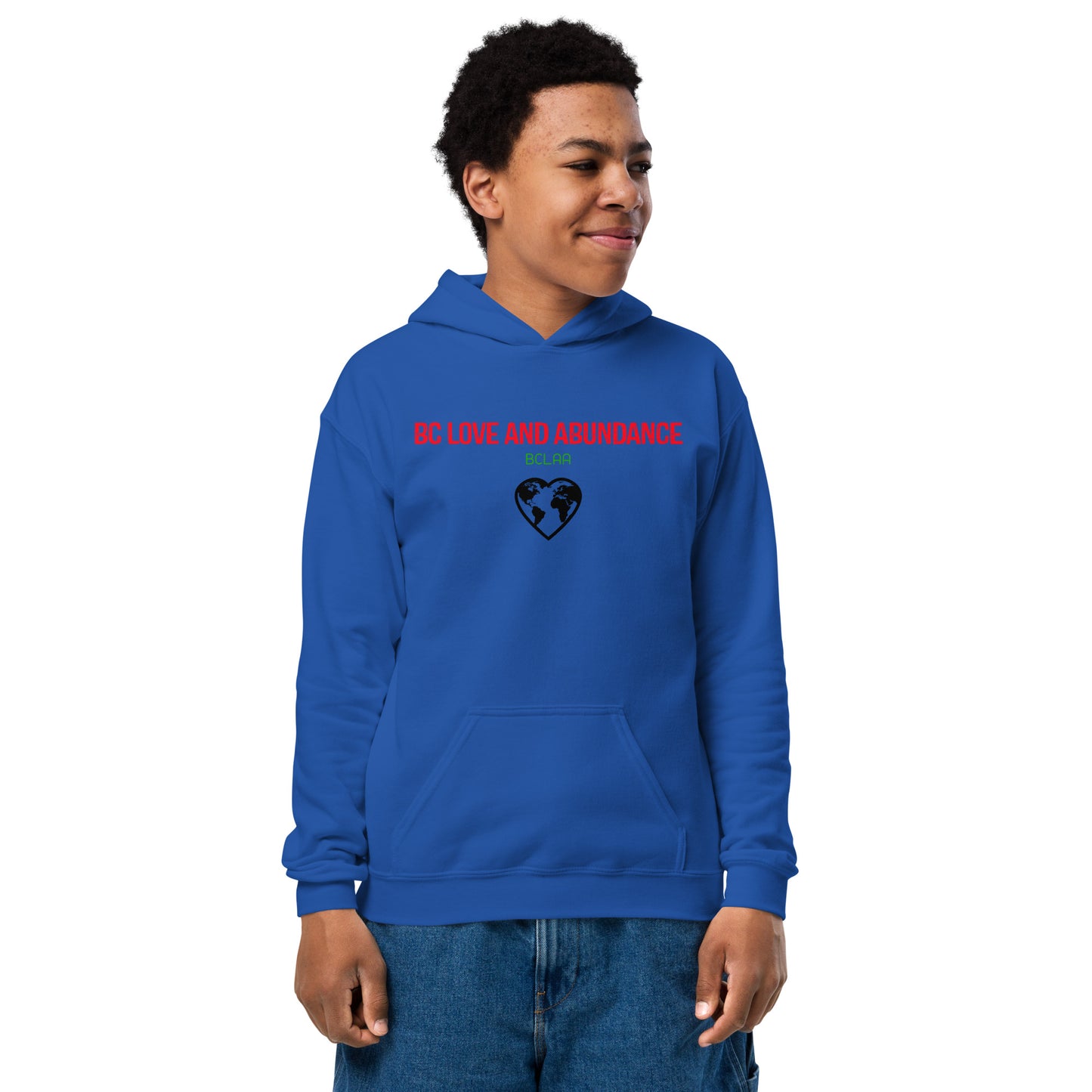 BC Love and Abundance Youth heavy blend hoodie